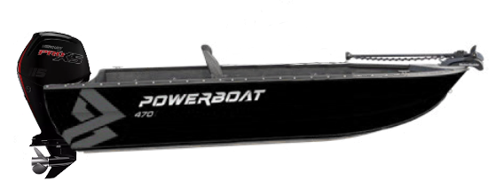 Powerboat 470 Tiller
